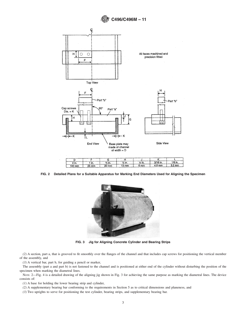 REDLINE ASTM C496/C496M-11 - Standard Test Method for  Splitting Tensile Strength of Cylindrical Concrete Specimens