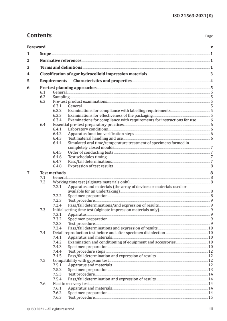 ISO 21563:2021 - Dentistry — Hydrocolloid impression materials
Released:8/31/2021