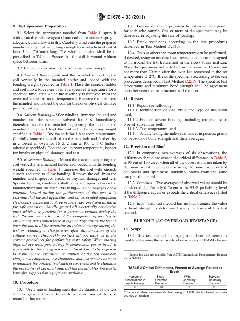 ASTM D1676-03(2011) - Standard Test Methods for Film-Insulated Magnet Wire