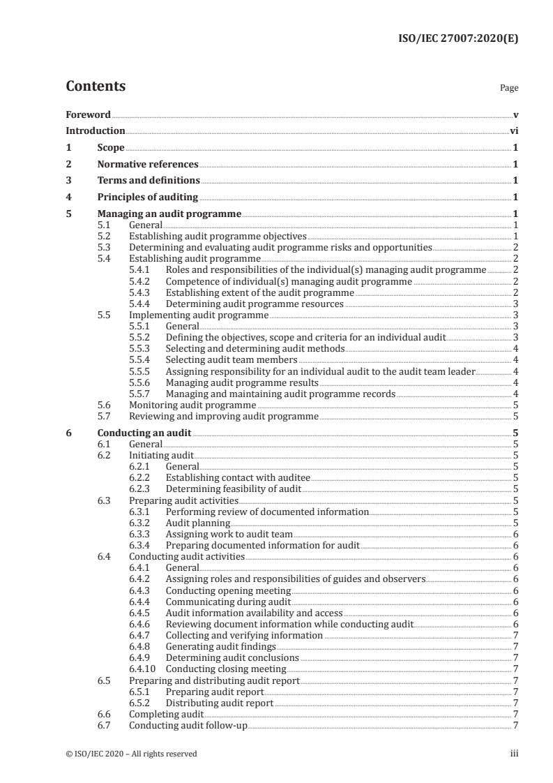 ISO/IEC 27007:2020 - Information security, cybersecurity and privacy protection — Guidelines for information security management systems auditing
Released:1/21/2020