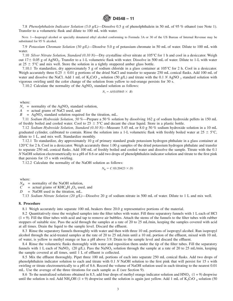 REDLINE ASTM D4548-11 - Standard Test Method for Anion-Cation Balance of Mixed Bed Ion-Exchange Resins