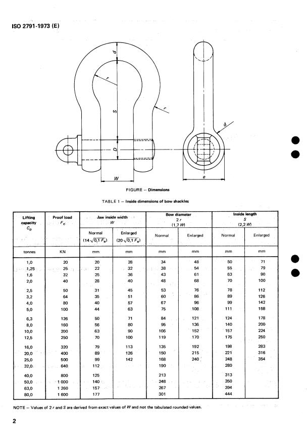 ISO 2791:1973 ISO 2791:1973 - Bow shackles - Page 4 preview