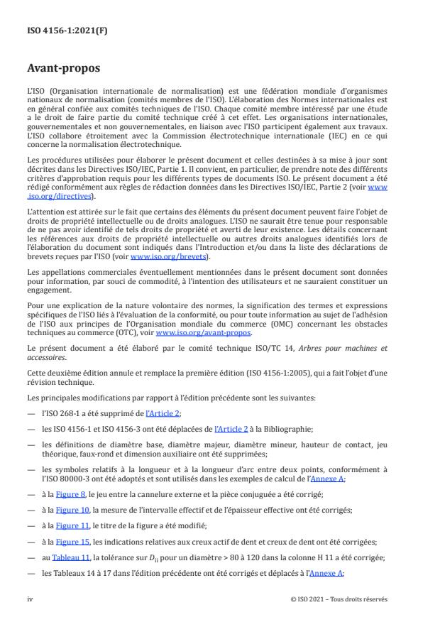 ISO 4156-1:2021 ISO 4156-1:2021 - Cannelures cylindriques droites à flancs en développante -- Module métrique, à centrage sur flancs - Page 4 preview