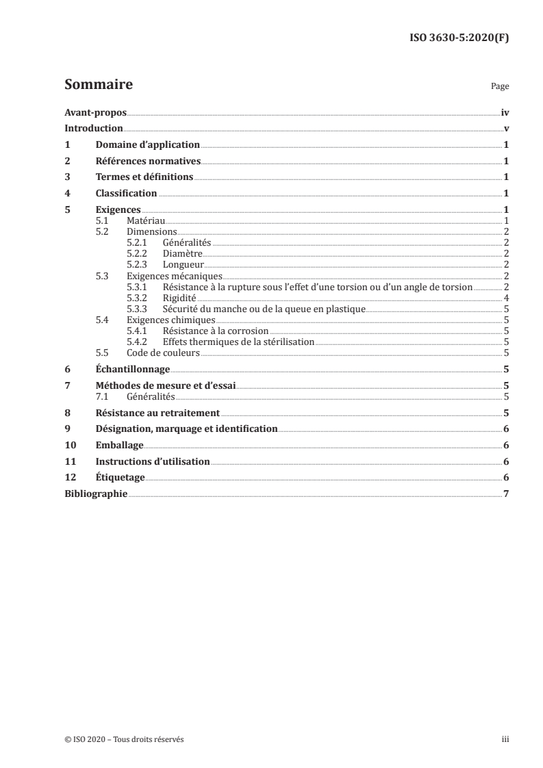 ISO 3630-5:2020 - Médecine bucco-dentaire — Instruments d'endodontie — Partie 5: Instruments de mise en forme et de nettoyage
Released:8/25/2020