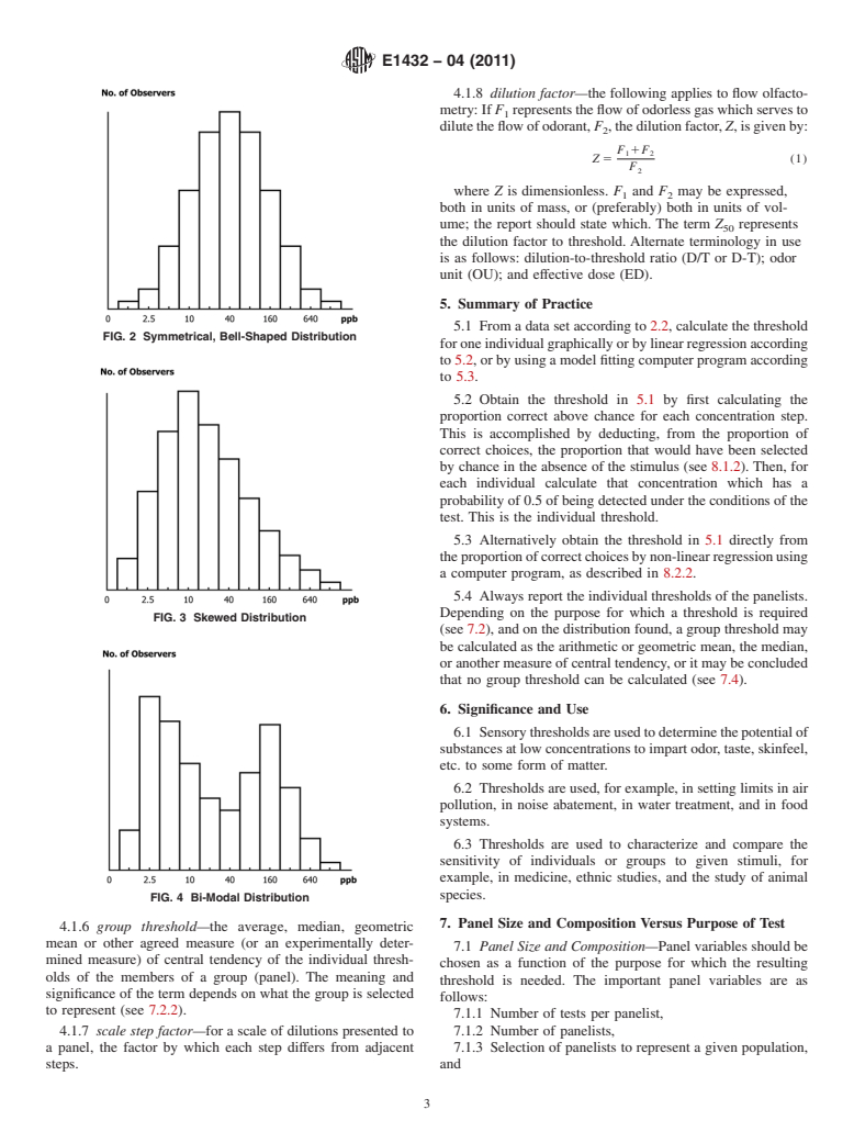 ASTM E1432-04(2011) - Standard Practice for Defining and Calculating Individual and Group Sensory Thresholds from Forced-Choice Data Sets of<br>  Intermediate Size