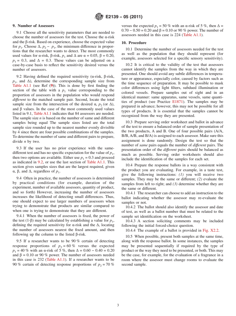 ASTM E2139-05(2011) - Standard Test Method for Same-Different Test