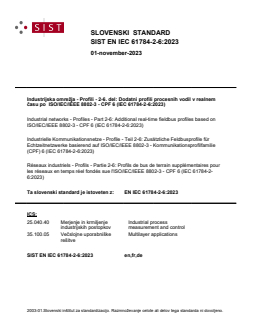 EN IEC 61784-2-6:2023 EN IEC 61784-2-6:2023 - BARVE - Page 1 preview