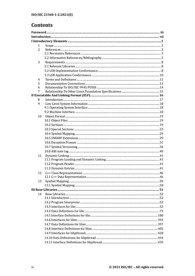 ISO/IEC 23360-1-2:2021 ISO/IEC 23360-1-2:2021 - Linux Standard Base (LSB) - Page 4 preview