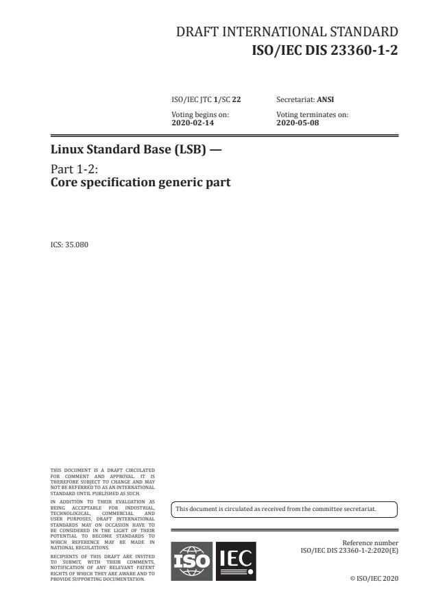 ISO/IEC DIS 23360-1-2