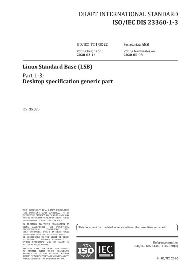 ISO/IEC DIS 23360-1-3