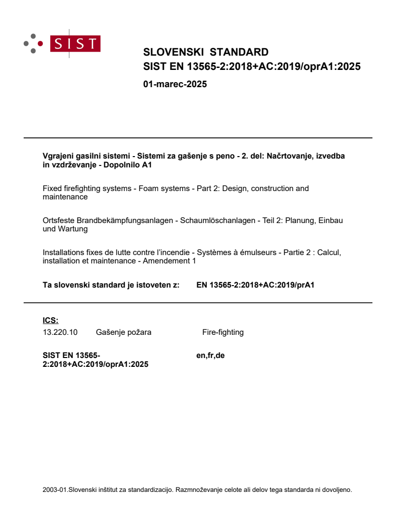 EN 13565-2:2018+AC:2019/oprA1:2025