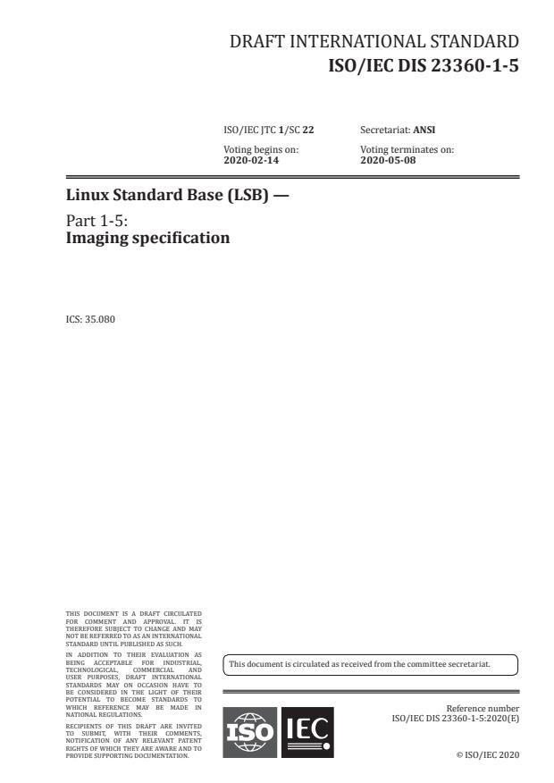 ISO/IEC DIS 23360-1-5