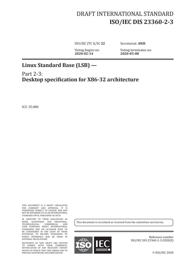 ISO/IEC DIS 23360-2-3