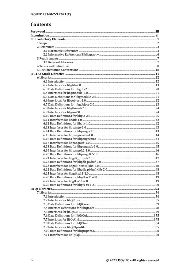 ISO/IEC 23360-2-3:2021 ISO/IEC 23360-2-3:2021 - Linux Standard Base (LSB) - Page 4 preview