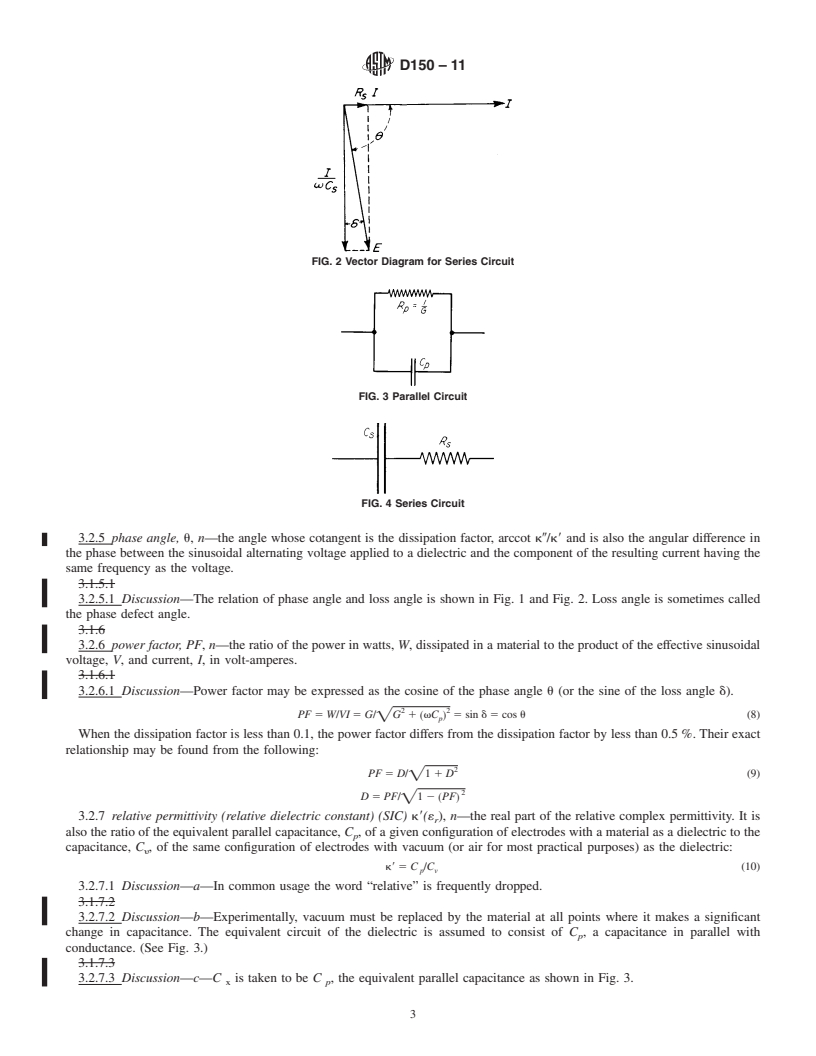 REDLINE ASTM D150-11 - Standard Test Methods for AC Loss Characteristics and Permittivity (Dielectric Constant) of Solid Electrical Insulation