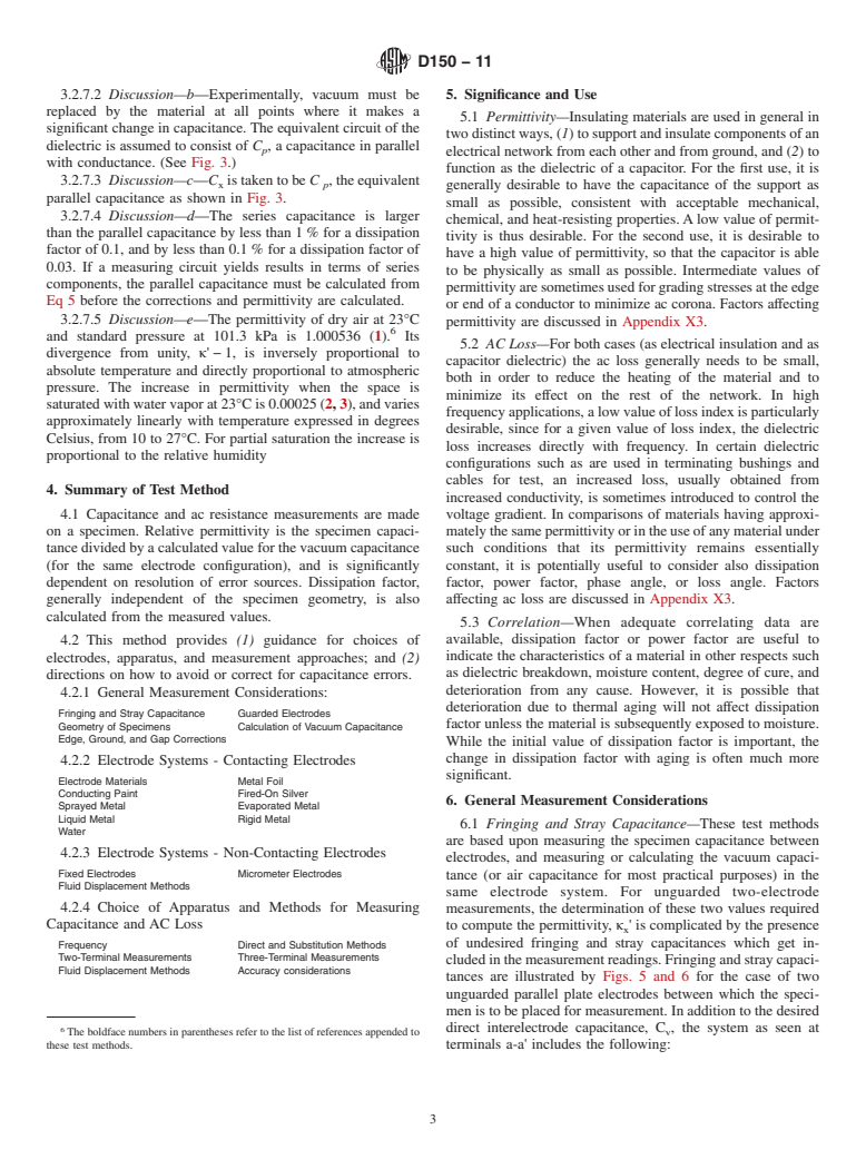 ASTM D150-11 - Standard Test Methods for AC Loss Characteristics and Permittivity (Dielectric Constant) of Solid Electrical Insulation