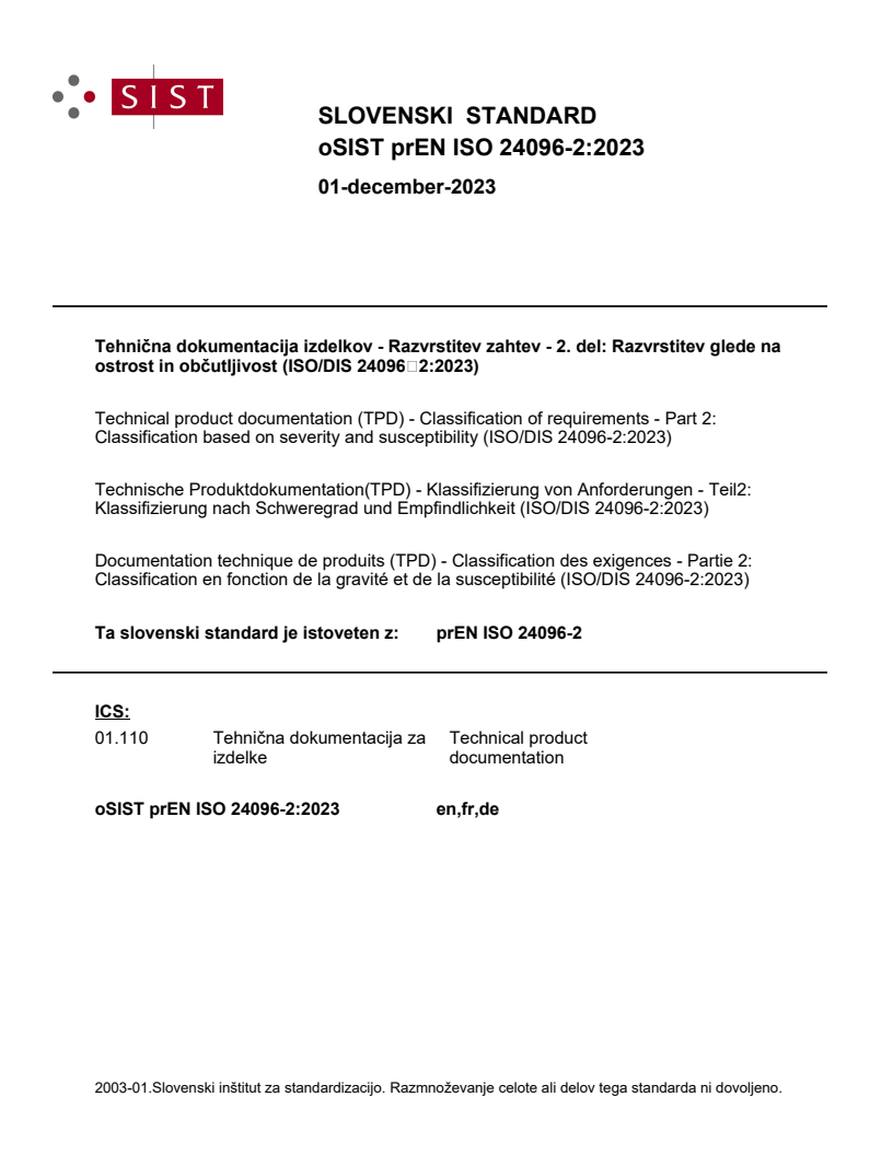 prEN ISO 24096-2:2023 - BARVE