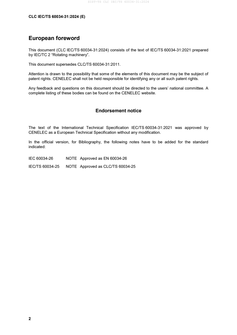 CLC IEC/TS 60034-31:2024 TS CLC IEC/TS 60034-31:2024 - BARVE - Page 4 preview