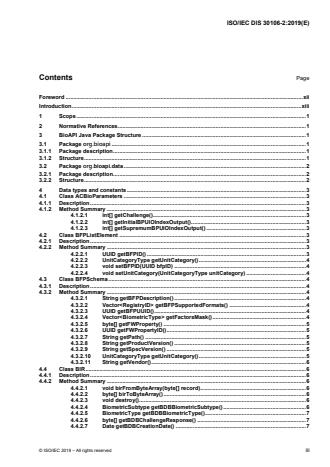 ISO/IEC FDIS 30106-2:Version 25-apr-2020 - Information technology -- Object oriented BioAPI