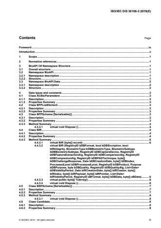ISO/IEC FDIS 30106-3:Version 25-apr-2020 - Information technology -- Object oriented BioAPI