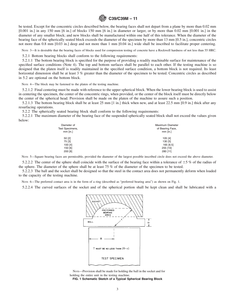 REDLINE ASTM C39/C39M-11 - Standard Test Method for  Compressive Strength of Cylindrical Concrete Specimens