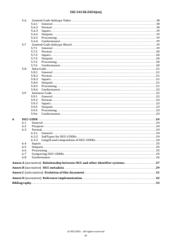 SIST ISO 24138:2024 ISO 24138:2024 - Information and documentation — International Standard Content Code (ISCC)
Released:15. 05. 2024 - Page 4 preview