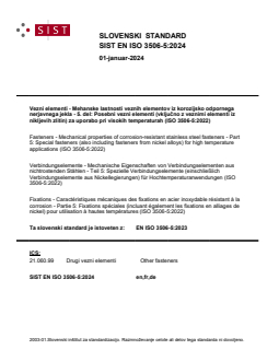 EN ISO 3506-5:2024 - Page 1 preview