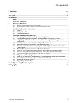 SIST ISO 24143:2023 ISO 24143:2022 - Information and documentation — Information Governance — Concept and principles
Released:5/20/2022 - Page 3 preview