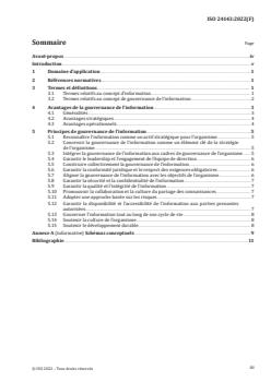 SIST ISO 24143:2023 ISO 24143:2022 - Information and documentation — Information Governance — Concept and principles
Released:5/27/2022 - Page 3 preview