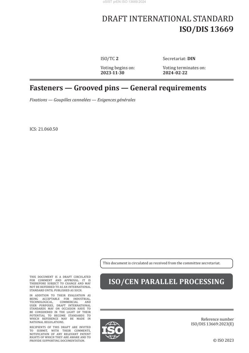 prEN ISO 13669:2024 - BARVE