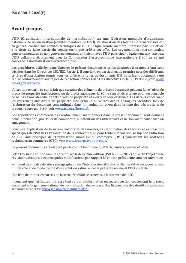 ISO 6588-2:2020 ISO 6588-2:2020 - Papier, carton et pâtes -- Détermination du pH des extraits aqueux - Page 4 preview