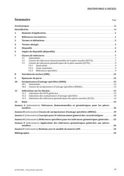 ISO 8062-3:2023 - Spécification géométrique des produits (GPS) — Tolérances dimensionnelles et géométriques des pièces moulées — Partie 3: Tolérances dimensionnelles et géométriques générales et surépaisseurs d'usinage pour les pièces moulées utilisant des tolérances ± pour les dimensions indiquées
Released:11/15/2022 - Page 3 preview