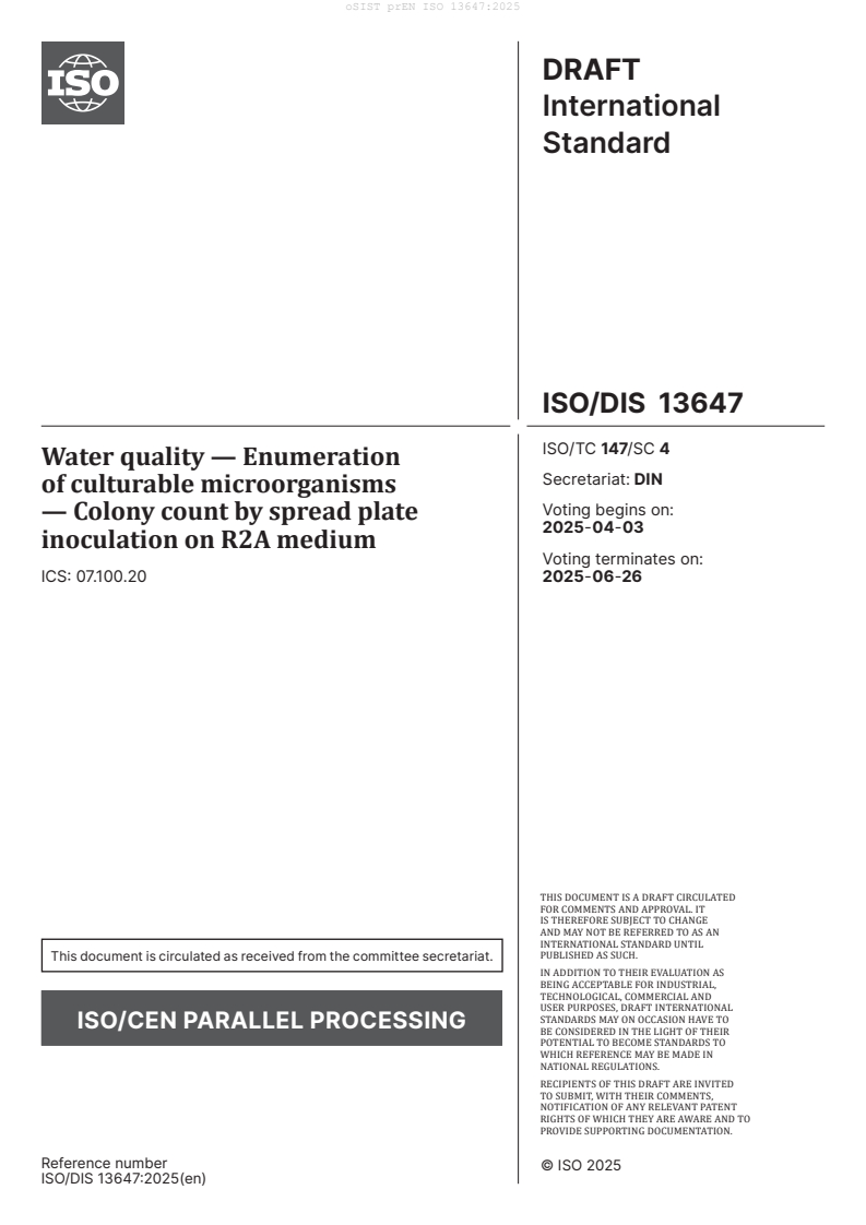 prEN ISO 13647:2025