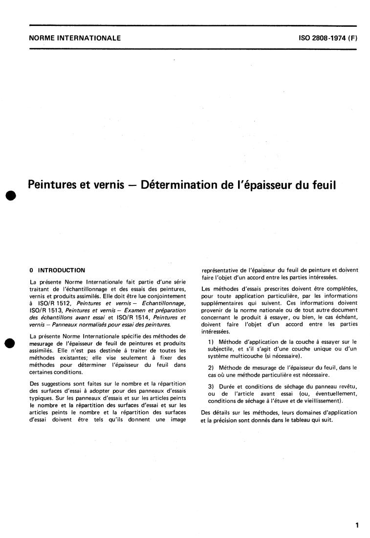 ISO 2808:1974 - Paints and varnishes — Determination of film thickness
Released:7/1/1974