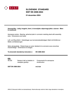 SIST EN 2588:2024 - Page 1 preview