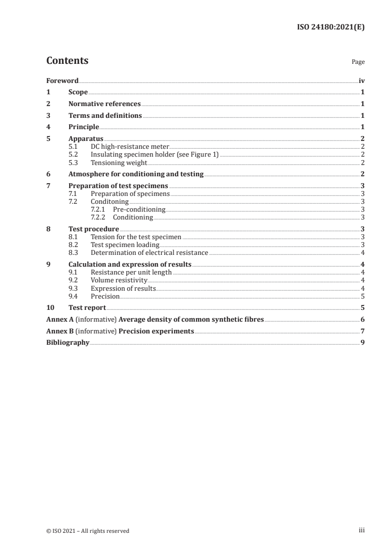 ISO 24180:2021 - Textiles — Synthetic filament yarns — Electrostatic propensity evaluation by measuring electrical resistance
Released:12/17/2021