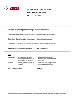 SIST EN 16156:2024 - Page 1 preview