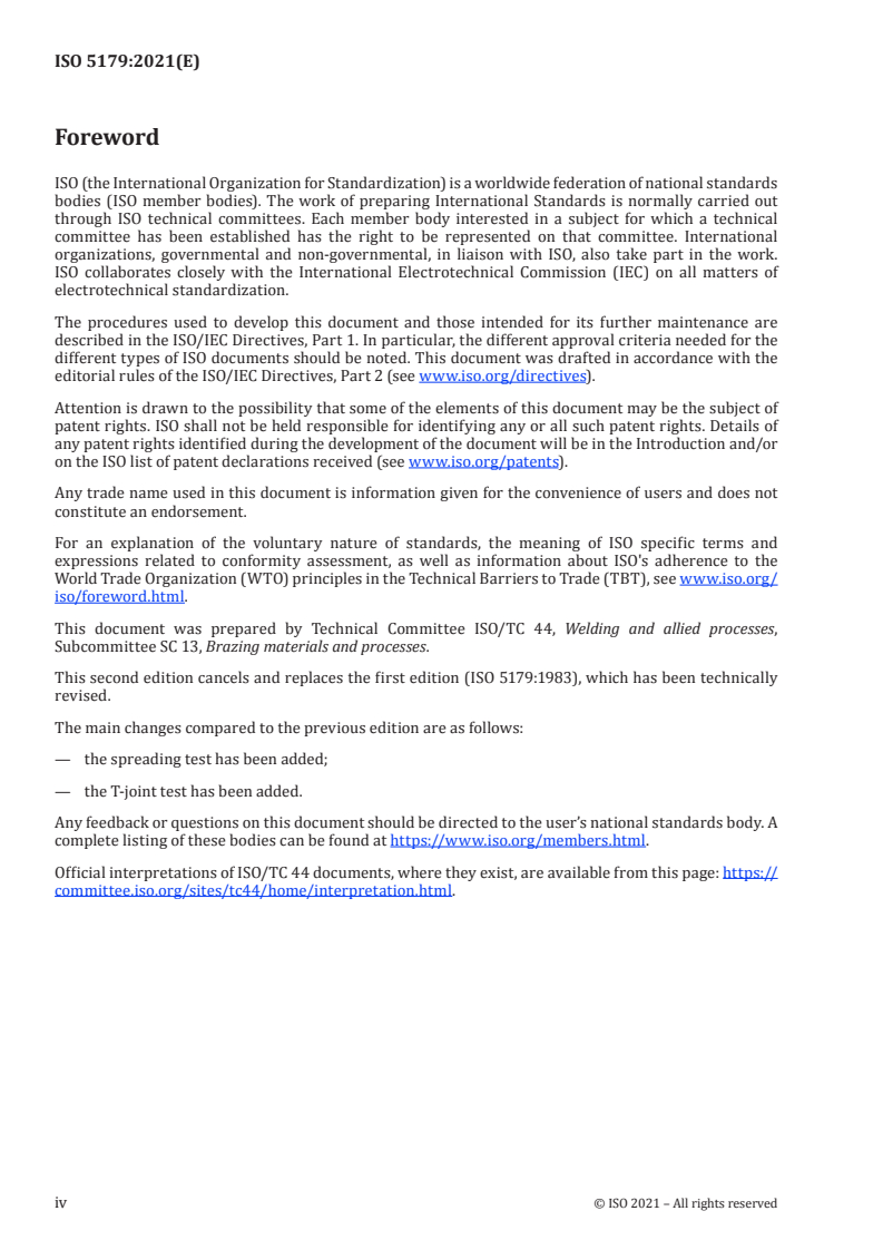 ISO 5179:2021 ISO 5179:2021 - Investigation of brazeability with spreading and gap-filling test
Released:3/8/2021 - Page 4 preview
