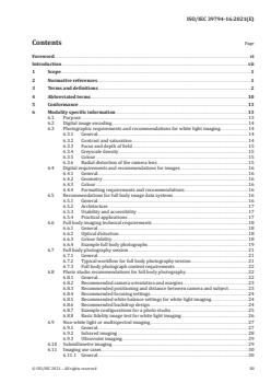 ISO/IEC 39794-16:2021 ISO/IEC 39794-16:2021 - Information technology — Extensible biometric data interchange formats — Part 16: Full body image data
Released:6/15/2021 - Page 3 preview