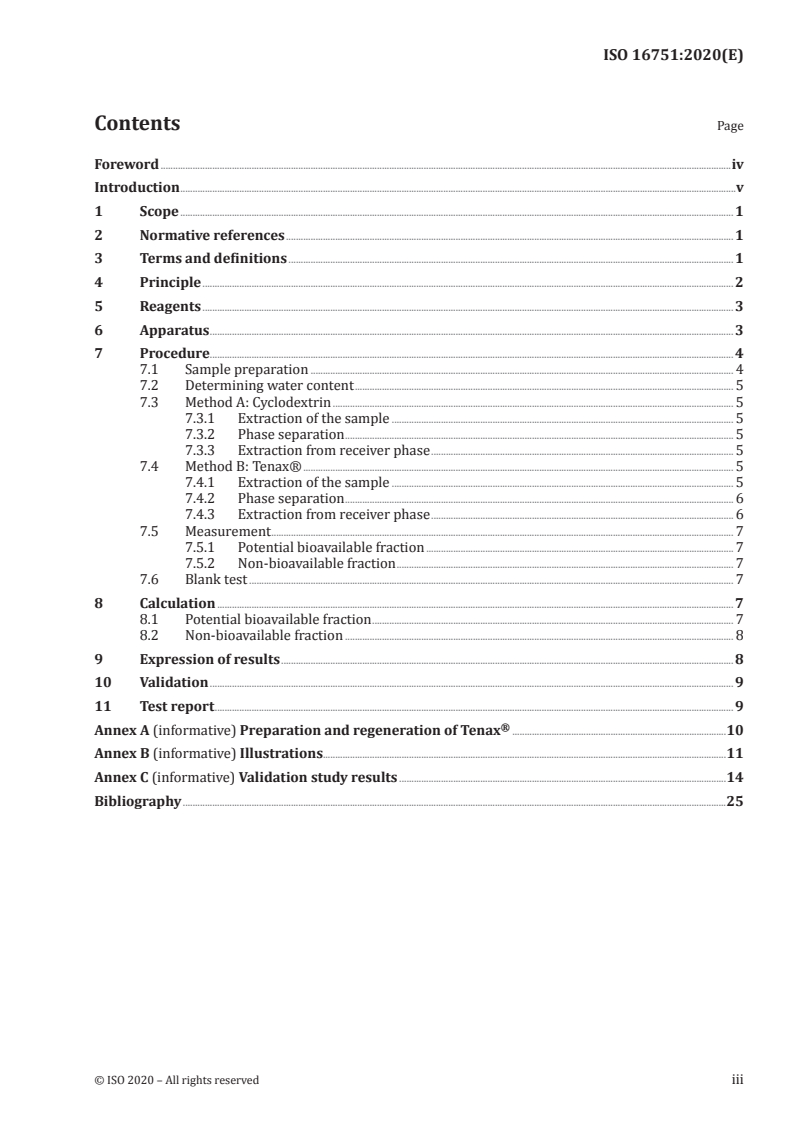 ISO 16751:2020 - Soil quality — Environmental availability of non-polar organic compounds — Determination of the potentially bioavailable fraction and the non-bioavailable fraction using a strong adsorbent or complexing agent
Released:6/26/2020