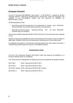 EN IEC 61784-2-11:2023 - Page 4 preview