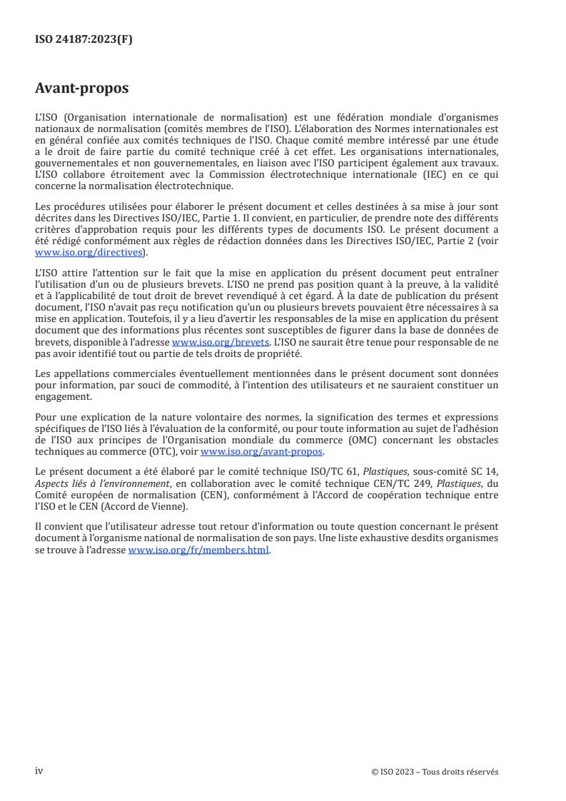 ISO 24187:2023 ISO 24187:2023 - Principes d'analyse des microplastiques présents dans l'environnement
Released:20. 09. 2023 - Page 4 preview