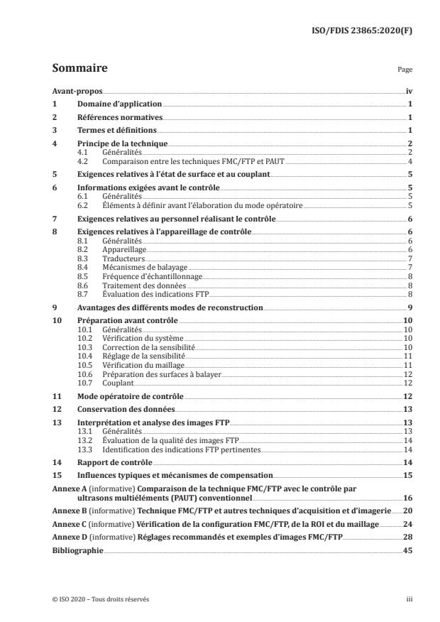ISO/FDIS 23865:Version 19-dec-2020 - Essais non destructifs -- Contrôle par ultrasons -- Utilisation générale de l’acquisition de la matrice intégrale/technique de focalisation en tous points (FMC/FTP)