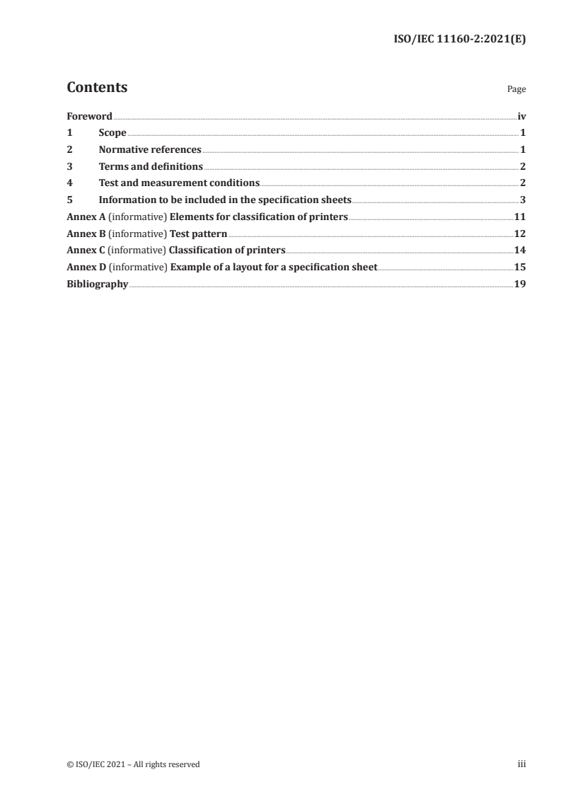 ISO/IEC 11160-2:2021 - Office equipment — Minimum information to be included in specification sheets — Part 2: Class 3 and Class 4 printers
Released:7/26/2021