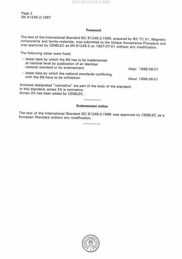 EN 61248-2:1997 EN 61248-2:2002 - Page 4 preview