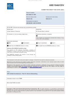 oSIST prEN IEC 62541-21:2024 - BARVE - Page 3 preview