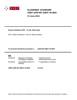 oSIST prEN IEC 62541-16:2024 - BARVE - Page 1 preview