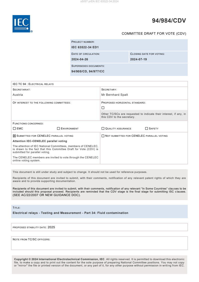 prEN IEC 63522-34:2024