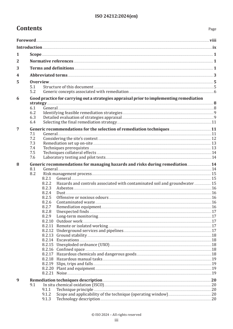 ISO 24212:2024 - Remediation techniques applied at contaminated sites
Released:20. 09. 2024