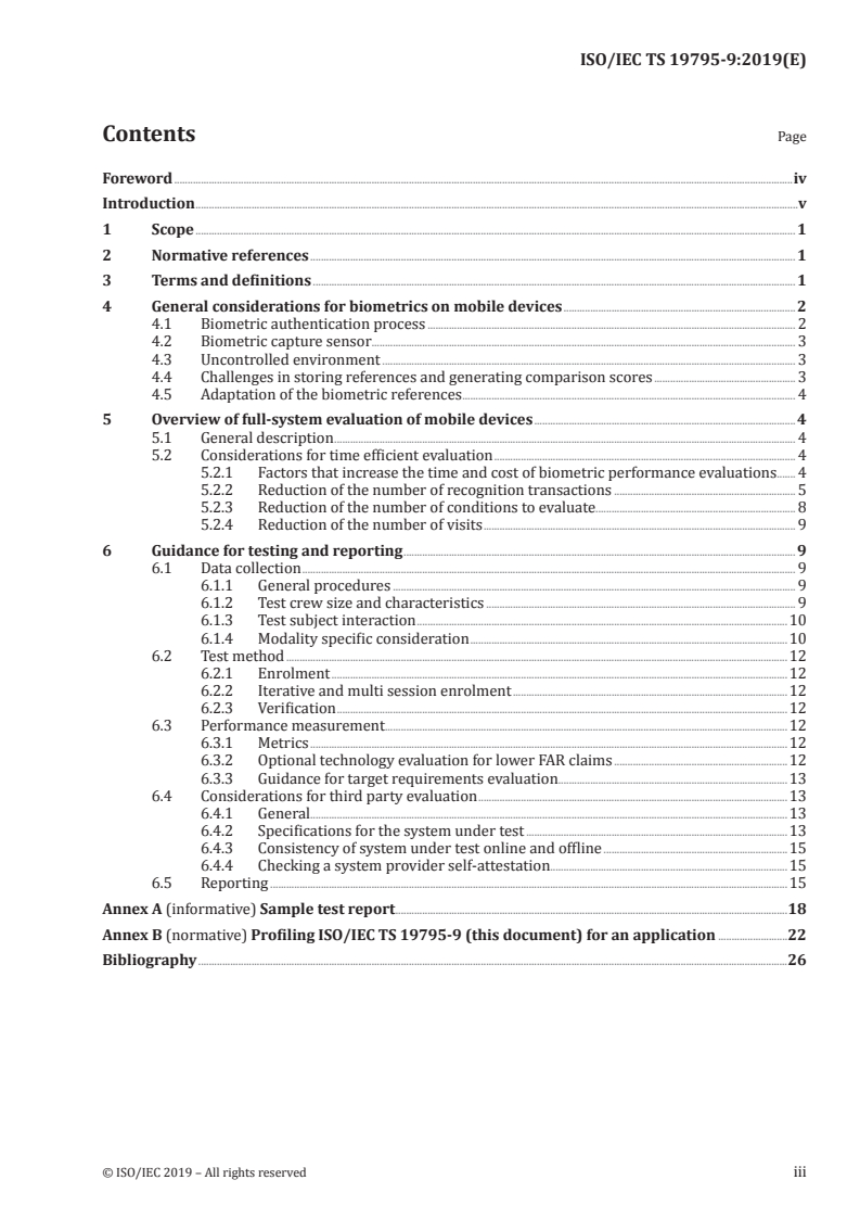 ISO/IEC TS 19795-9:2019 - Information technology — Biometric performance testing and reporting — Part 9: Testing on mobile devices
Released:12/18/2019